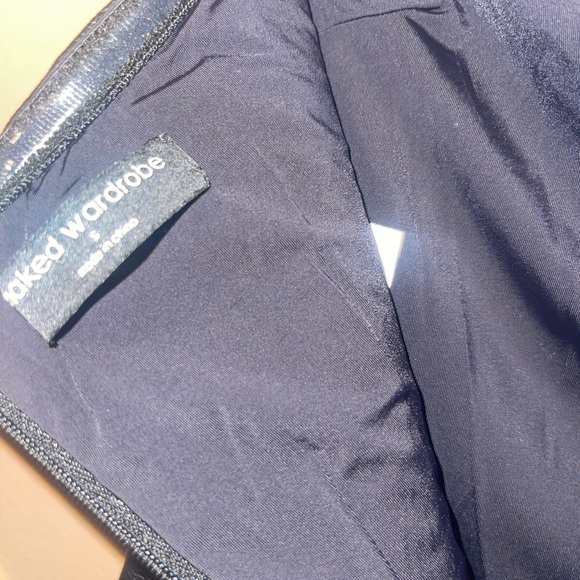 Naked Wardrobe Faux Leather black tube dress - Picture 3 of 8